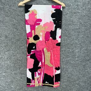 Anne Klein Scarf Women Pink Colorblock Silk Rectangle Scarf Multifunctional